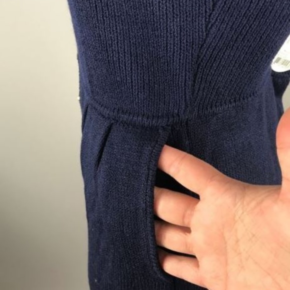 St John Santana Knit Navy Blue Spaghetti Strap But - Picture 5 of 8